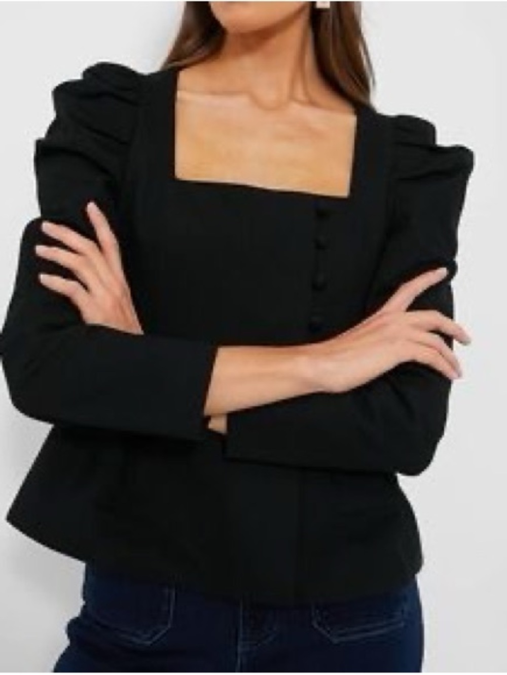 NWT Tuckernuck Black Calla Blouse / S